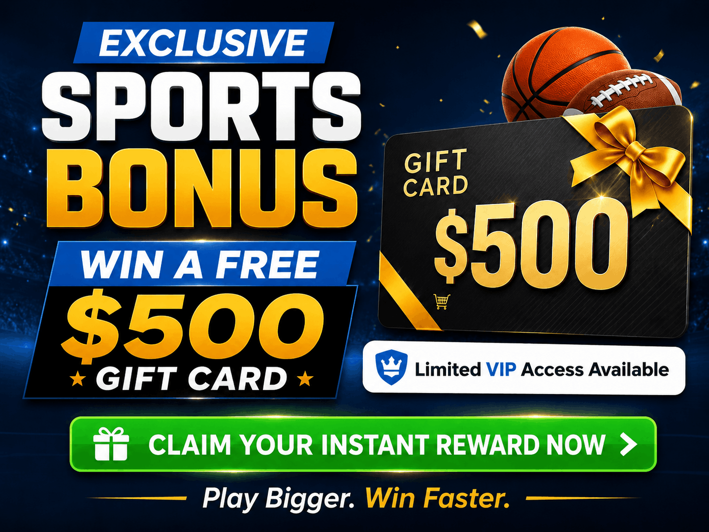 $500 sports gift card